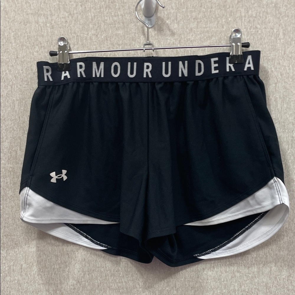 Under Armour Women's Athletic Shorts in Black and White